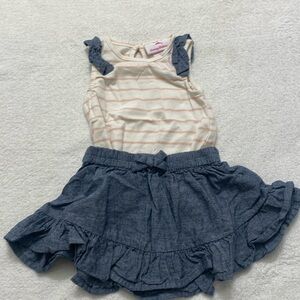 NWOT Tommy Bahama 2 piece Skirt & Top Set